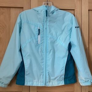 Girls Columbia Sky Blue and Teal Jacket